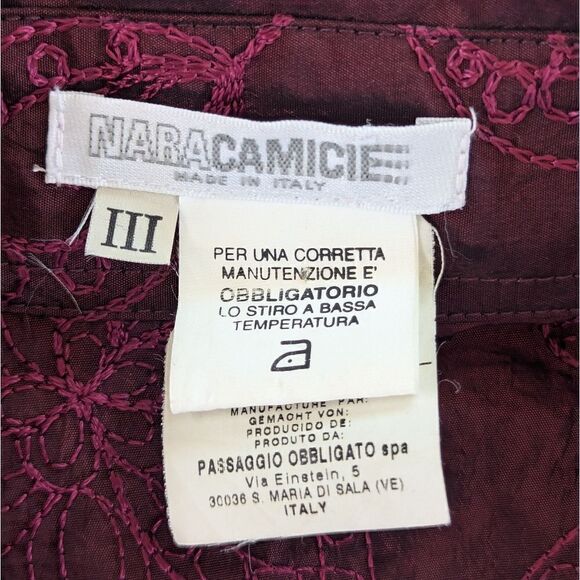 Naracamicie Embroidered Top Shacket MD Whimsigoth Witchy Fairycore Grunge Glam - Picture 2 of 11